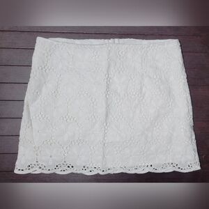 Lilly Pulitzer Eyelet Lace Mini Skirt